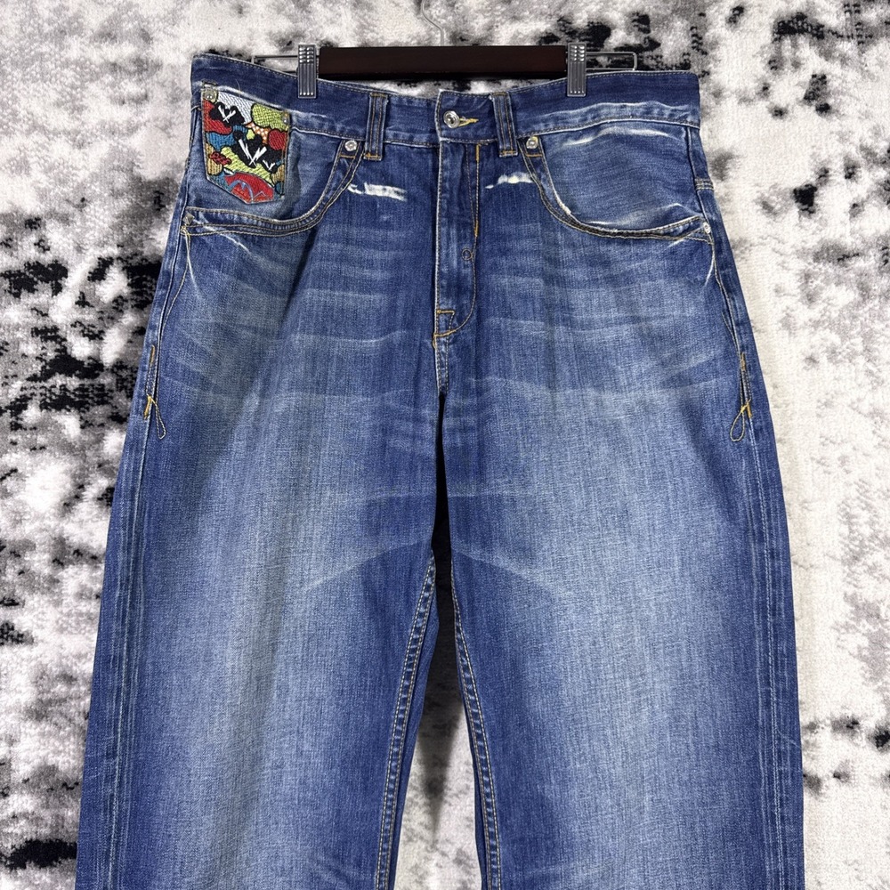 Rocawear Jeans Mens Size 36 Embroidered Punk Streetwear Y2k Skater‎ Baggy